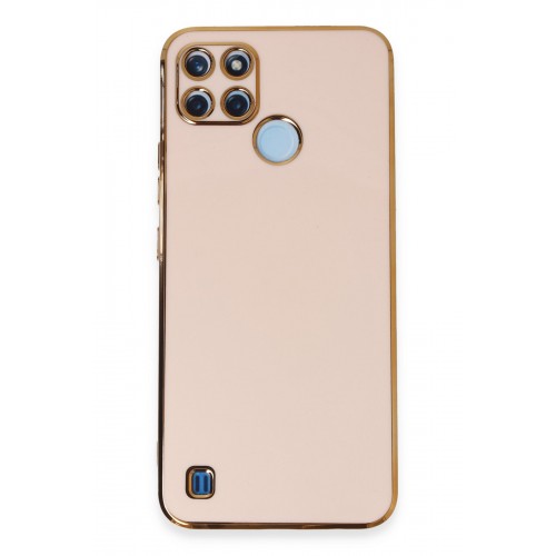 Newface Realme C21Y Kılıf Volet Silikon - Pembe Newface Realme C21Y Kılıf Volet Silikon - Pembe
