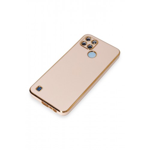 Newface Realme C21Y Kılıf Volet Silikon - Pembe Newface Realme C21Y Kılıf Volet Silikon - Pembe