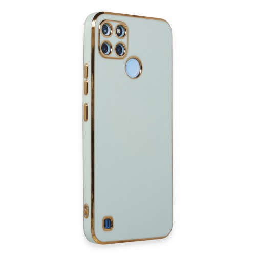 Newface Realme C21Y Kılıf Volet Silikon - Açık Yeşil Newface Realme C21Y Kılıf Volet Silikon - Açık Yeşil