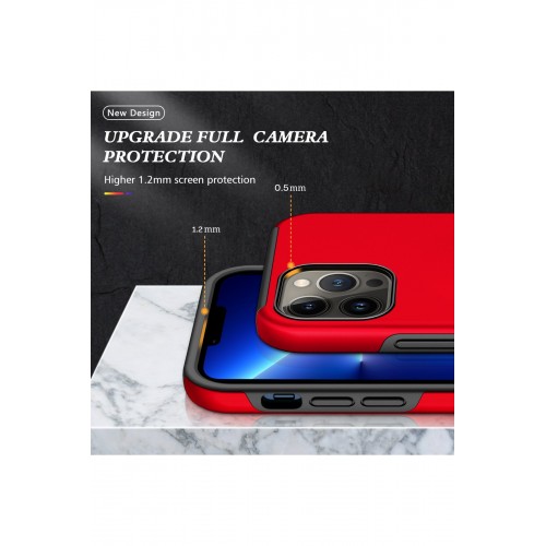 Newface iPhone 13 Pro Kılıf Elit Yüzüklü Kapak - Kırmızı Newface iPhone 13 Pro Kılıf Elit Yüzüklü Kapak - Kırmızı