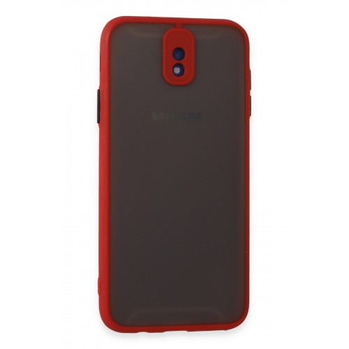 Newface Samsung Galaxy J7 Pro / J730 Kılıf Montreal Silikon Kapak - Kırmızı Newface Samsung Galaxy J7 Pro / J730 Kılıf Montreal Silikon Kapak - Kırmızı
