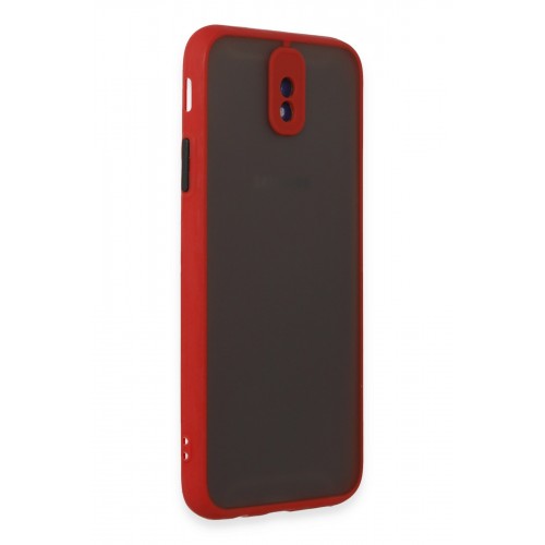 Newface Samsung Galaxy J7 Pro / J730 Kılıf Montreal Silikon Kapak - Kırmızı Newface Samsung Galaxy J7 Pro / J730 Kılıf Montreal Silikon Kapak - Kırmızı