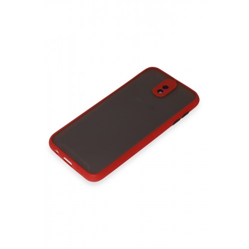 Newface Samsung Galaxy J7 Pro / J730 Kılıf Montreal Silikon Kapak - Kırmızı Newface Samsung Galaxy J7 Pro / J730 Kılıf Montreal Silikon Kapak - Kırmızı