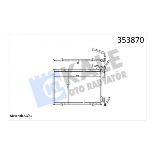 KLIMA RADYATORU KONDENSER FORD B MAX FIESTA VI 12 1.0 ECOBOOST KLIMA RADYATORU KONDENSER FORD B MAX FIESTA VI 12 1.0 ECOBOOST