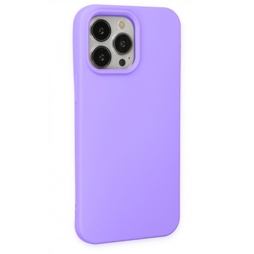 Newface iPhone 15 Pro Max Kılıf First Silikon - Lila Newface iPhone 15 Pro Max Kılıf First Silikon - Lila