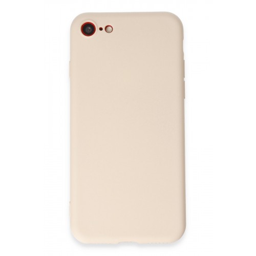 Newface iPhone 7 Kılıf First Silikon - Krem Newface iPhone 7 Kılıf First Silikon - Krem