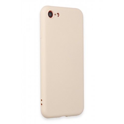 Newface iPhone 7 Kılıf First Silikon - Krem Newface iPhone 7 Kılıf First Silikon - Krem
