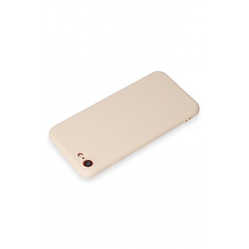 Newface iPhone 7 Kılıf First Silikon - Krem Newface iPhone 7 Kılıf First Silikon - Krem