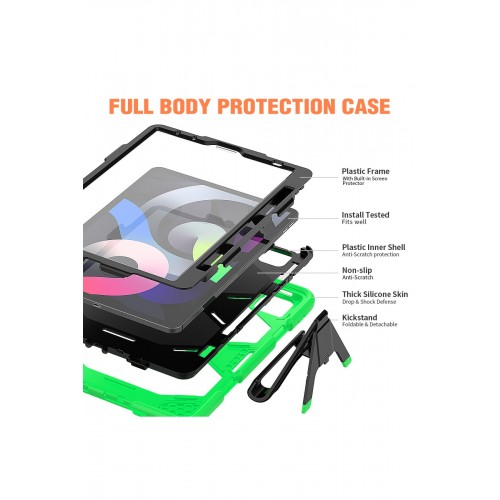 Newface iPad Air 4 10.9 Kılıf Griffin Tablet Kapak - Yeşil Newface iPad Air 4 10.9 Kılıf Griffin Tablet Kapak - Yeşil