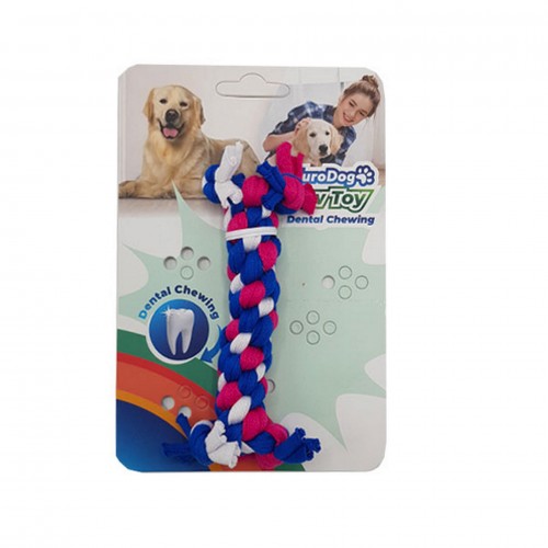 EuroDog Diş Kaşıma İpi 10cm (Mavi-Kırmızı-Beyaz) EuroDog Diş Kaşıma İpi 10cm (Mavi-Kırmızı-Beyaz)