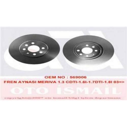 ÖN FREN AYNASI ASTRA H 1.4-1.6 04 MERIVA 1.6 03 COMBO 1.3 CDTİ 4.05 280x25x4DLxHAVALI 569067-95526653-95526654-93197712 ÖN FREN AYNASI ASTRA H 1.4-1.6 04 MERIVA 1.6 03 COMBO 1.3 CDTİ 4.05 280x25x4DLxHAVALI 569067-95526653-95526654-93197712