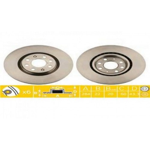 ÖN FREN AYNASI CORSA D 07 CORSA E 14 ADAM 13 PUNTO EVO-GRANDE PUNTO 05 284x22x6DLxHAVALI 15 İNÇ 55702646 ÖN FREN AYNASI CORSA D 07 CORSA E 14 ADAM 13 PUNTO EVO-GRANDE PUNTO 05 284x22x6DLxHAVALI 15 İNÇ 55702646