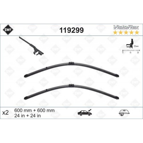 SILECEK SUPURGESI TAKIMI 600mm / 600mm MERCEDES W204 S204 C204 C218 X218 W212 S212 C207 A207 SWF SILECEK SUPURGESI TAKIMI 600mm / 600mm MERCEDES W204 S204 C204 C218 X218 W212 S212 C207 A207 SWF