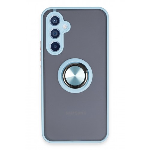 Newface Samsung Galaxy A54 5G Kılıf Montreal Yüzüklü Silikon Kapak - Buz Mavi Newface Samsung Galaxy A54 5G Kılıf Montreal Yüzüklü Silikon Kapak - Buz Mavi