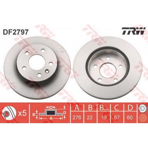 FREN DISKI ÖN MERCEDES VITO 638 97 03 FREN DISKI ÖN MERCEDES VITO 638 97 03