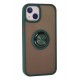 Newface iPhone 15 Kılıf Montreal Yüzüklü Silikon Kapak - Yeşil Newface iPhone 15 Kılıf Montreal Yüzüklü Silikon Kapak - Yeşil
