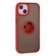 Newface iPhone 15 Kılıf Montreal Yüzüklü Silikon Kapak - Kırmızı Newface iPhone 15 Kılıf Montreal Yüzüklü Silikon Kapak - Kırmızı