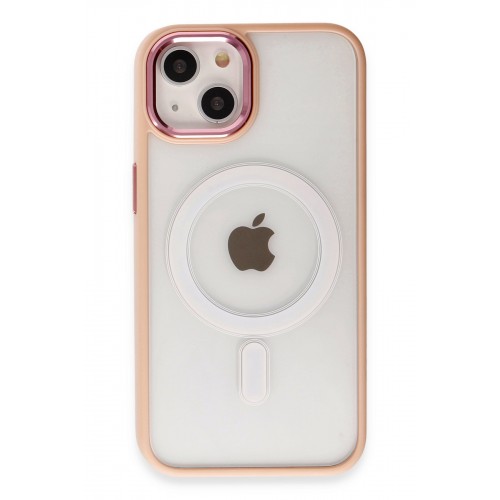 Newface iPhone 15 Kılıf Room Magneticsafe Silikon - Pudra Newface iPhone 15 Kılıf Room Magneticsafe Silikon - Pudra