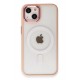 Newface iPhone 15 Kılıf Room Magneticsafe Silikon - Pudra Newface iPhone 15 Kılıf Room Magneticsafe Silikon - Pudra