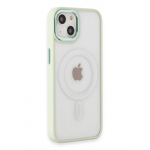 Newface iPhone 15 Kılıf Room Magneticsafe Silikon - Su Yeşili Newface iPhone 15 Kılıf Room Magneticsafe Silikon - Su Yeşili