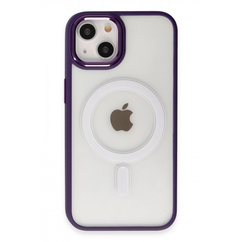 Newface iPhone 15 Kılıf Room Magneticsafe Silikon - Derin Mor Newface iPhone 15 Kılıf Room Magneticsafe Silikon - Derin Mor