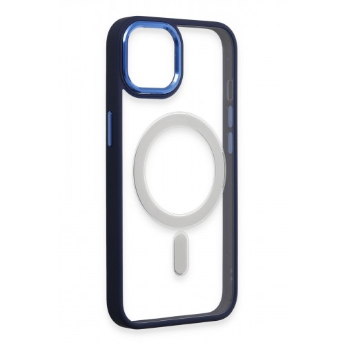 Newface iPhone 15 Pro Kılıf Room Magneticsafe Silikon - Lacivert Newface iPhone 15 Pro Kılıf Room Magneticsafe Silikon - Lacivert