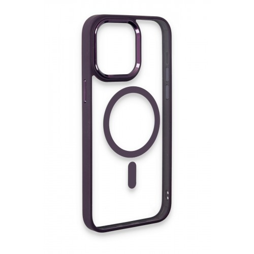 Newface iPhone 15 Pro Kılıf Room Magneticsafe Silikon - Derin Mor Newface iPhone 15 Pro Kılıf Room Magneticsafe Silikon - Derin Mor