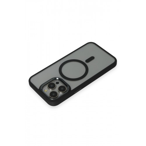Newface iPhone 15 Pro Max Kılıf Room Magneticsafe Silikon - Siyah Newface iPhone 15 Pro Max Kılıf Room Magneticsafe Silikon - Siyah