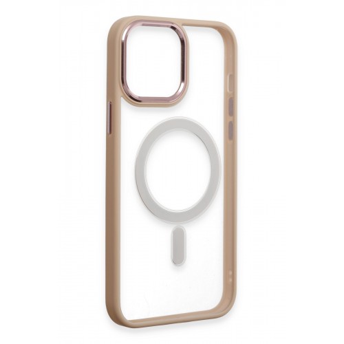 Newface iPhone 15 Pro Max Kılıf Room Magneticsafe Silikon - Pudra Newface iPhone 15 Pro Max Kılıf Room Magneticsafe Silikon - Pudra