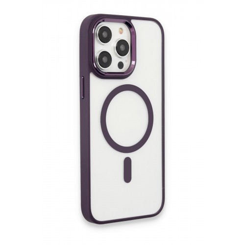 Newface iPhone 15 Pro Max Kılıf Room Magneticsafe Silikon - Derin Mor Newface iPhone 15 Pro Max Kılıf Room Magneticsafe Silikon - Derin Mor