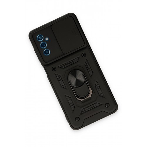 Newface Samsung Galaxy M52 5G Kılıf Pars Lens Yüzüklü Silikon - Siyah Newface Samsung Galaxy M52 5G Kılıf Pars Lens Yüzüklü Silikon - Siyah