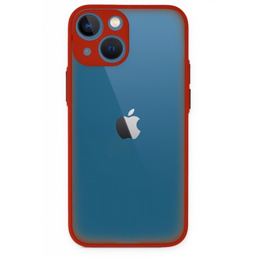 Newface iPhone 15 Kılıf Montreal Silikon Kapak - Kırmızı Newface iPhone 15 Kılıf Montreal Silikon Kapak - Kırmızı