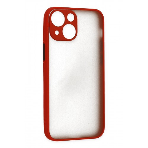 Newface iPhone 15 Kılıf Montreal Silikon Kapak - Kırmızı Newface iPhone 15 Kılıf Montreal Silikon Kapak - Kırmızı