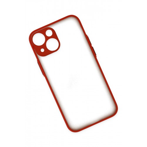 Newface iPhone 15 Kılıf Montreal Silikon Kapak - Kırmızı Newface iPhone 15 Kılıf Montreal Silikon Kapak - Kırmızı
