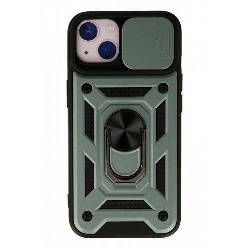 Newface iPhone 15 Kılıf Pars Lens Yüzüklü Silikon - Yeşil Newface iPhone 15 Kılıf Pars Lens Yüzüklü Silikon - Yeşil