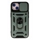 Newface iPhone 15 Kılıf Pars Lens Yüzüklü Silikon - Yeşil Newface iPhone 15 Kılıf Pars Lens Yüzüklü Silikon - Yeşil