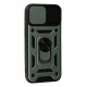 Newface iPhone 15 Kılıf Pars Lens Yüzüklü Silikon - Yeşil Newface iPhone 15 Kılıf Pars Lens Yüzüklü Silikon - Yeşil