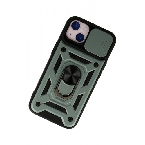 Newface iPhone 15 Kılıf Pars Lens Yüzüklü Silikon - Yeşil Newface iPhone 15 Kılıf Pars Lens Yüzüklü Silikon - Yeşil