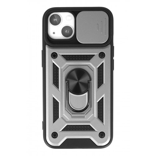 Newface iPhone 15 Kılıf Pars Lens Yüzüklü Silikon - Gümüş Newface iPhone 15 Kılıf Pars Lens Yüzüklü Silikon - Gümüş
