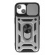Newface iPhone 15 Kılıf Pars Lens Yüzüklü Silikon - Gümüş Newface iPhone 15 Kılıf Pars Lens Yüzüklü Silikon - Gümüş