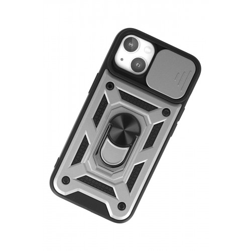 Newface iPhone 15 Kılıf Pars Lens Yüzüklü Silikon - Gümüş Newface iPhone 15 Kılıf Pars Lens Yüzüklü Silikon - Gümüş