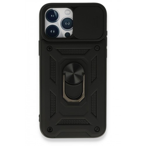 Newface iPhone 15 Pro Kılıf Pars Lens Yüzüklü Silikon - Siyah Newface iPhone 15 Pro Kılıf Pars Lens Yüzüklü Silikon - Siyah
