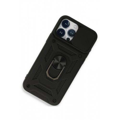 Newface iPhone 15 Pro Kılıf Pars Lens Yüzüklü Silikon - Siyah Newface iPhone 15 Pro Kılıf Pars Lens Yüzüklü Silikon - Siyah