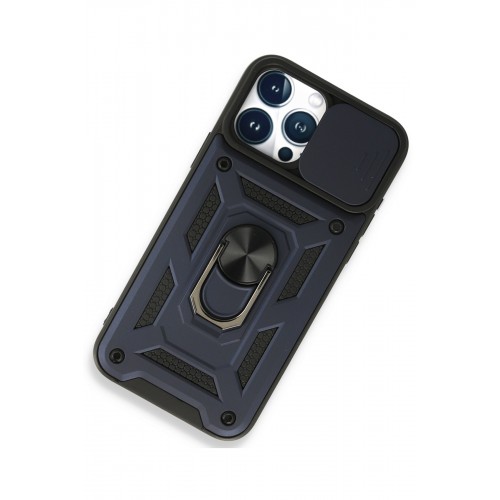 Newface iPhone 15 Pro Kılıf Pars Lens Yüzüklü Silikon - Lacivert Newface iPhone 15 Pro Kılıf Pars Lens Yüzüklü Silikon - Lacivert