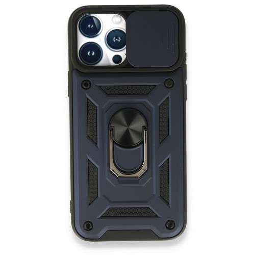 Newface iPhone 15 Pro Max Kılıf Pars Lens Yüzüklü Silikon - Lacivert Newface iPhone 15 Pro Max Kılıf Pars Lens Yüzüklü Silikon - Lacivert