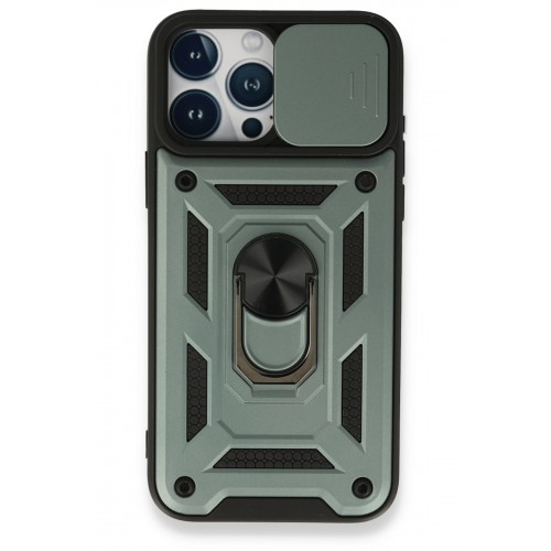 Newface iPhone 15 Pro Max Kılıf Pars Lens Yüzüklü Silikon - Yeşil Newface iPhone 15 Pro Max Kılıf Pars Lens Yüzüklü Silikon - Yeşil