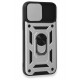 Newface iPhone 15 Pro Max Kılıf Pars Lens Yüzüklü Silikon - Gümüş Newface iPhone 15 Pro Max Kılıf Pars Lens Yüzüklü Silikon - Gümüş