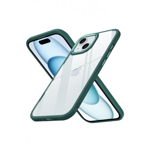 Newface iPhone 15 Kılıf Power Silikon - Koyu Yeşil Newface iPhone 15 Kılıf Power Silikon - Koyu Yeşil