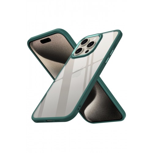 Newface iPhone 15 Pro Max Kılıf Power Silikon - Koyu Yeşil Newface iPhone 15 Pro Max Kılıf Power Silikon - Koyu Yeşil