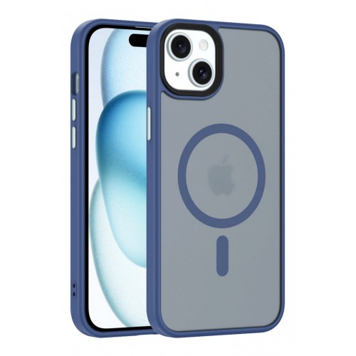 Newface iPhone 15 Kılıf Trex Magneticsafe Kapak - Lacivert Newface iPhone 15 Kılıf Trex Magneticsafe Kapak - Lacivert